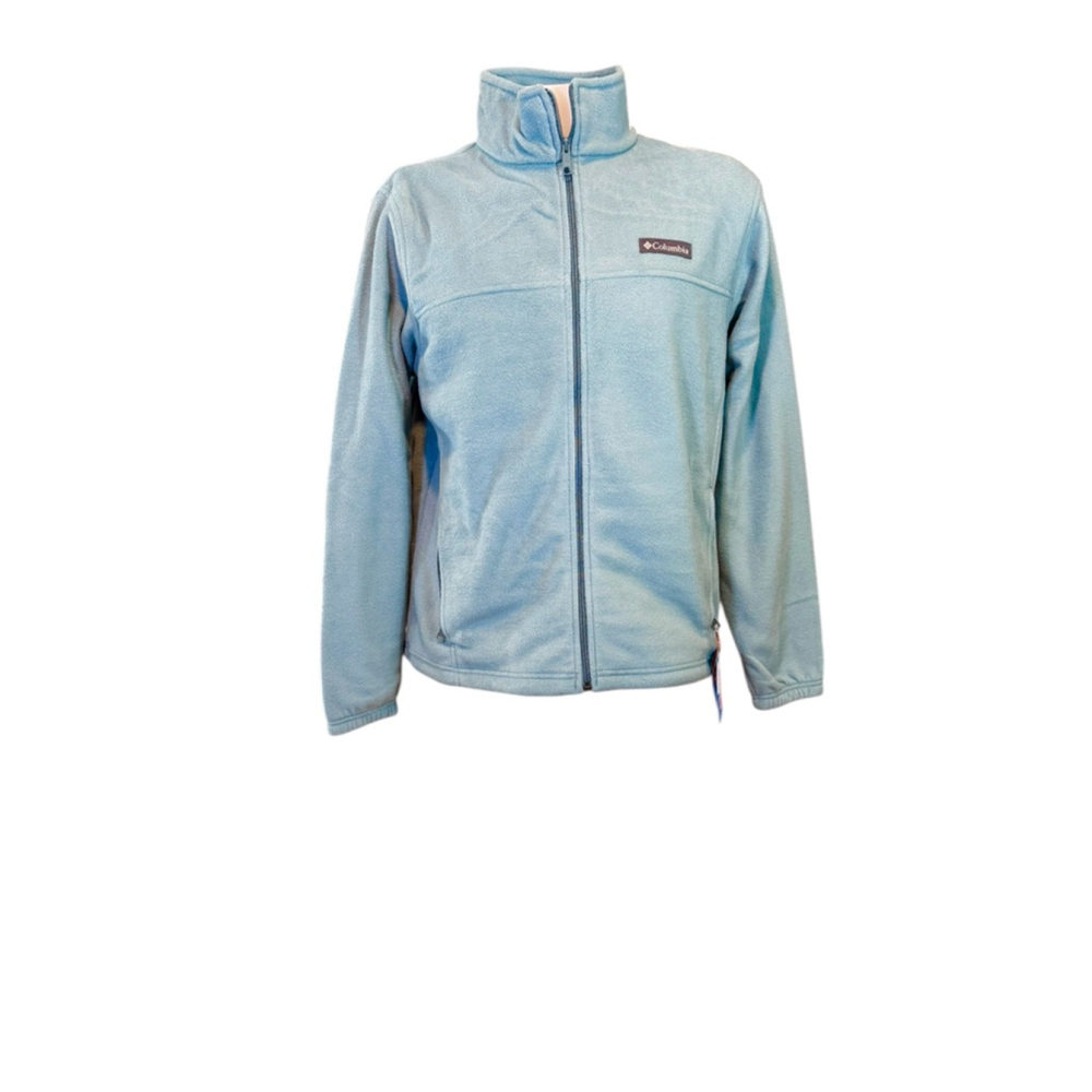 Men's Columbia granite mountain Fleece Jacket Size L Blue - Picture 1 of 3